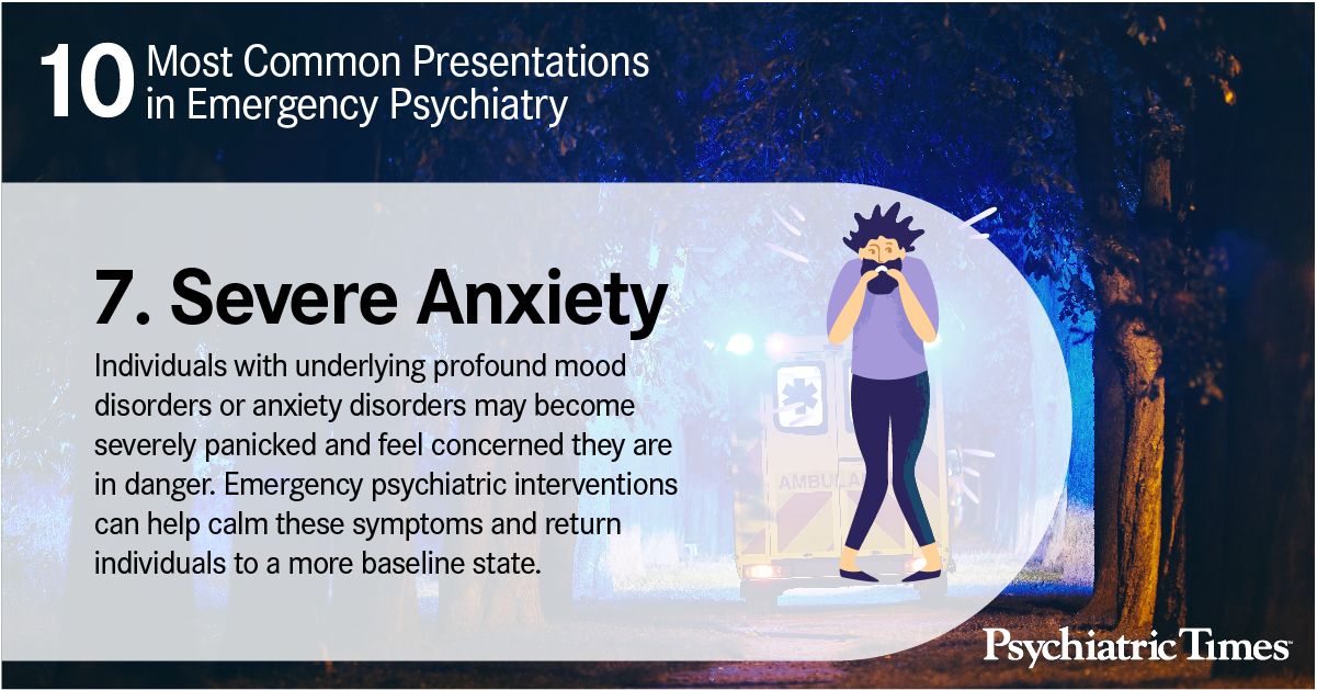 10 Most Common Presentations in Emergency Psychiatry